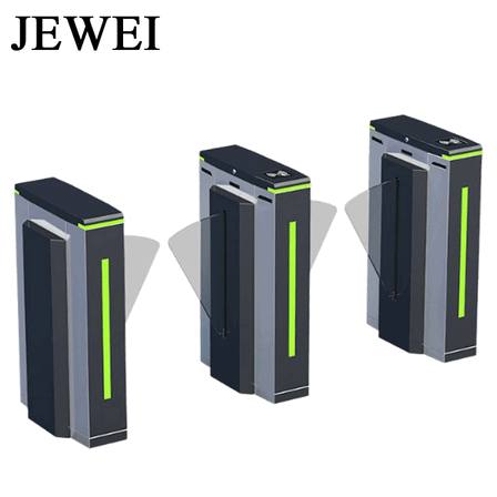Industrial Touchless Swing Barrier Gate with IC Card Access Control for High-Security Factory Perimeter Management