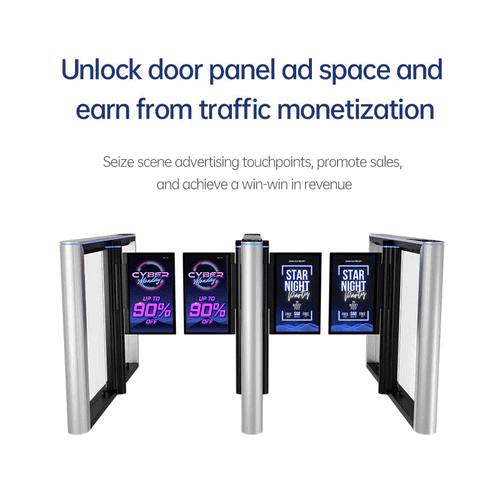 Electronic Swing Turnstile with Smart Card & Facial Recognition Access Control for Modern Pedestrian Entry