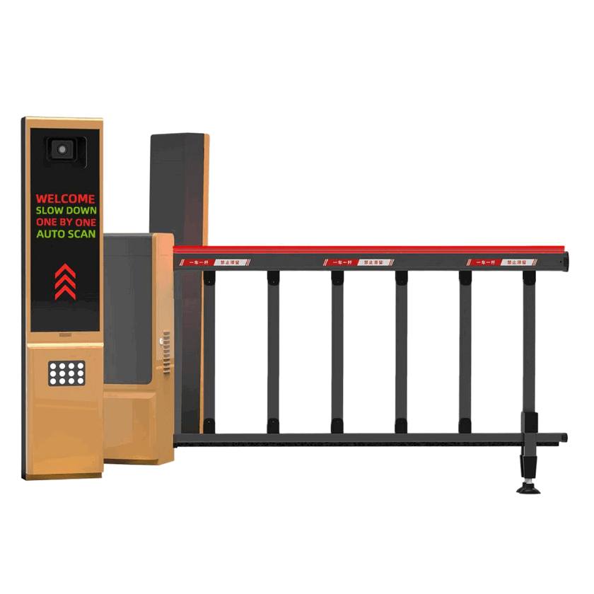Heavy-Duty Automated Parking Gate System with Integrated ANPR Camera for Smart Access Control