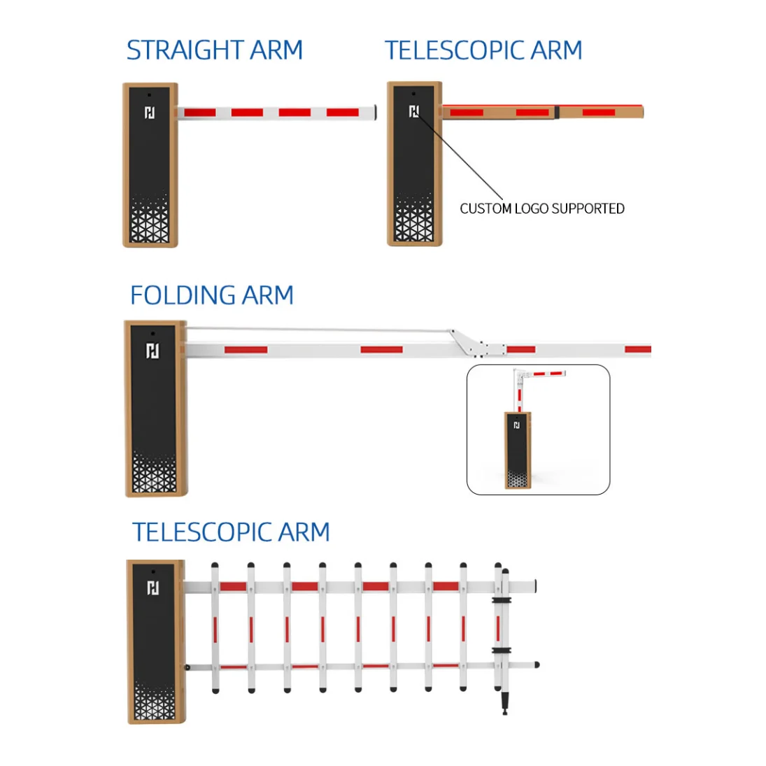 Versatile Automatic Folding Arm Boom Barrier Gate – Intelligent Traffic & Access Control Solution