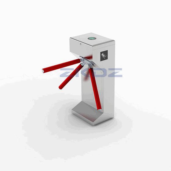 Biometric Tripod Turnstile with Facial Recognition and RFID Access Control for Modern Retail Store and Supermarket Entrance