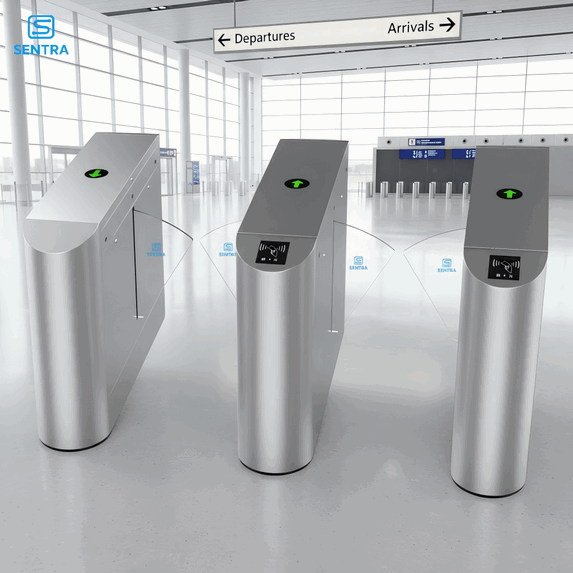 High-Speed Automated Boarding Gate with Integrated Ticketing & RFID Access Control for Airport Passenger Management