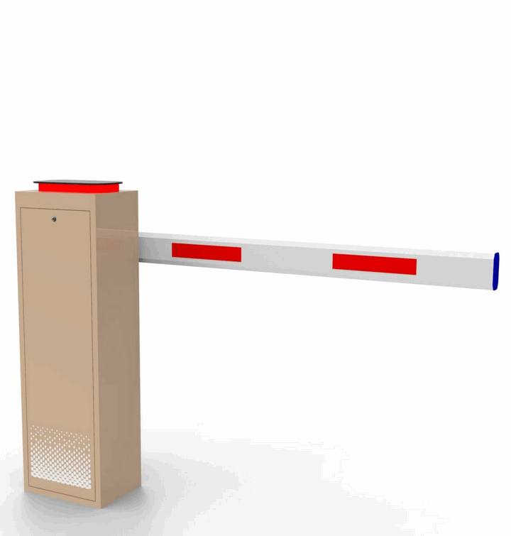 Weatherproof Metal Boom Barrier Gate with Integrated IC Card Access Control for Business Districts