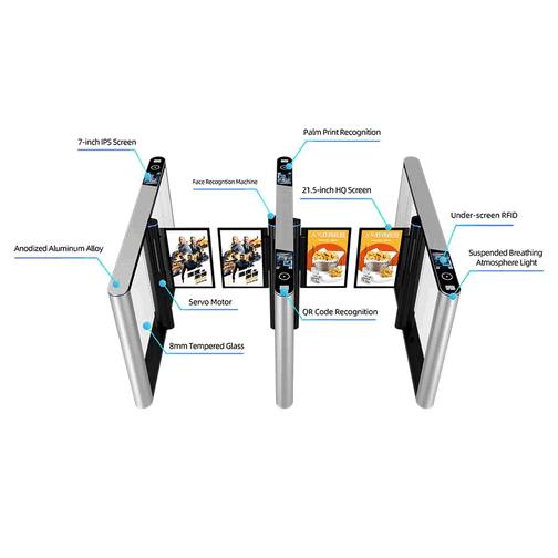 Electronic Swing Turnstile with Smart Card & Facial Recognition Access Control for Modern Pedestrian Entry