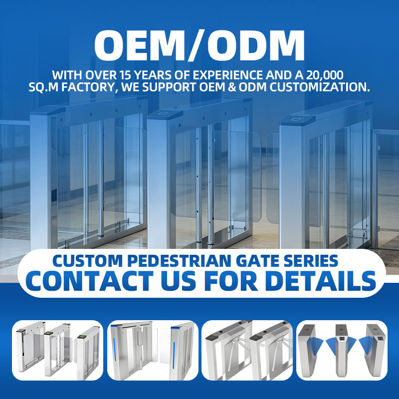 High-Performance Double Speedlane Turnstile Gate with Integrated Access Control for Industrial Factories and Fitness Center Entrance
