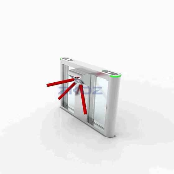 Biometric Tripod Turnstile with Facial Recognition and RFID Access Control for Modern Retail Store and Supermarket Entrance