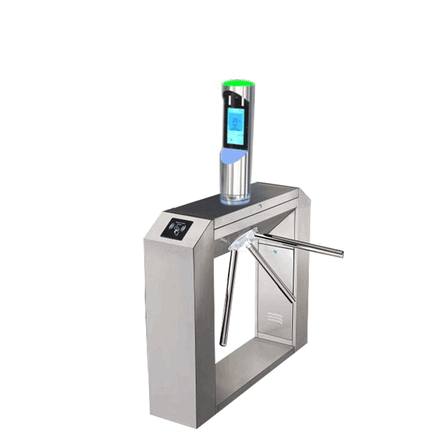 High-Performance Tripod Turnstile with Integrated Ticket Validation & Facial Recognition for Stadium and Gym Access Control