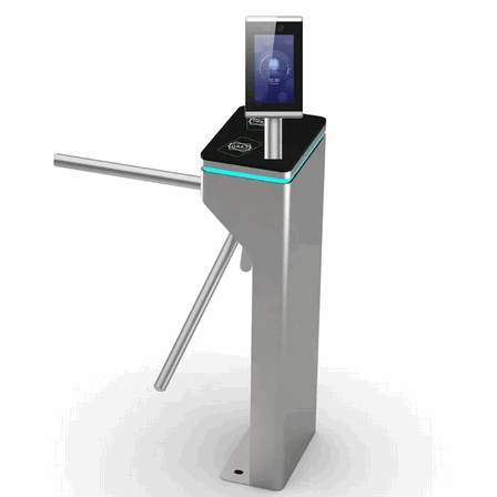 304 SS Flap Barrier Gate RFID FingerpriPremium 304 Stainless Steel Flap Barrier Gate with Integrated RFID & Fingerprint Access Control for Corporate Officesnt Corporate Office Pintu Flap Otomatis