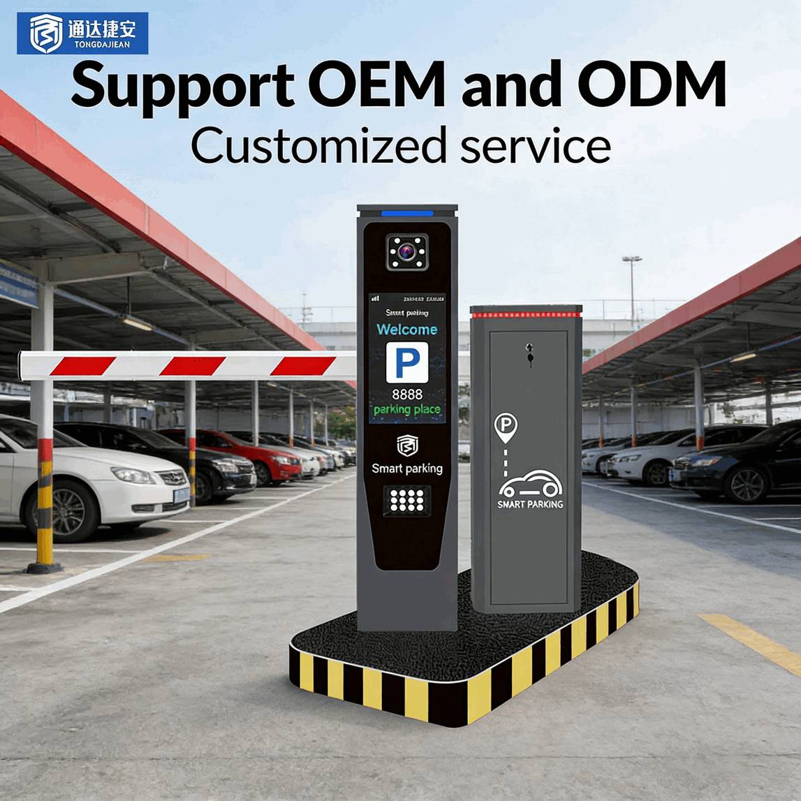 Automated Articulated Folding Boom Barrier with Long-Range RFID Access Control for Basement Parking